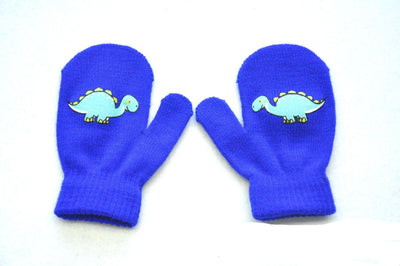 Guantes Tejidos con Patrón de Dinosaurios - Image 13