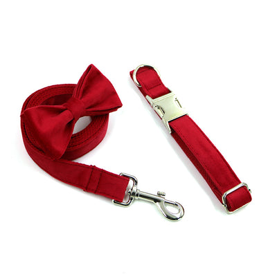 Conjunto de Corbatín y Collar a Cuadros para Perro - Image 3