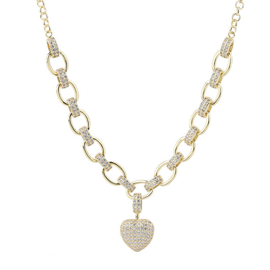 Conjunto de Collar y Pulsera Corazón con Micro Incrustaciones - Image 6