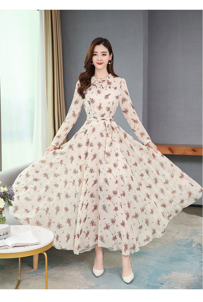 Vestido Largo Estampado Reductor de Cintura para Mujer - Image 17