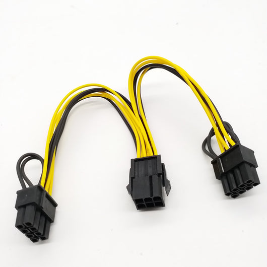 Cable de Alimentación para Gráficos 6P a Doble 8P - Conector 6+2 - Image 3
