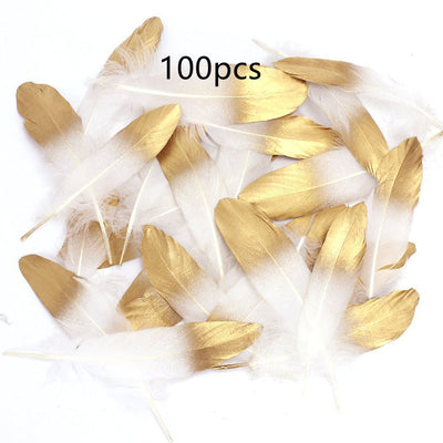 Decoraciones de Plumas de Ganso Suave y Coloridas - Image 16