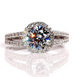 Anillo Chapado en Oro Blanco
