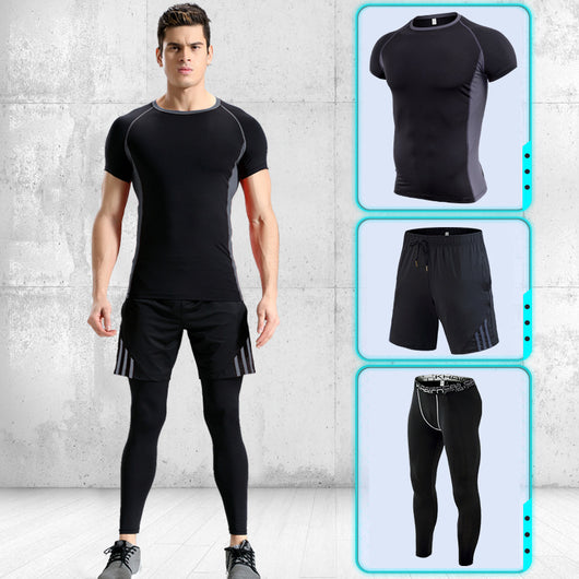 Conjunto Deportivo Hombre Manga Corta Stretch Secado Rápido - Image 13