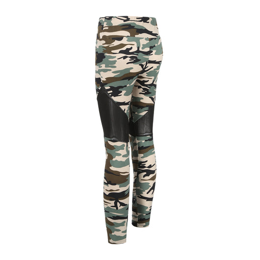 Leggings Deportivos Yoga con Estampado Camuflaje y Cintura Alta - Image 36