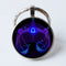 Twelve Constellation 25mm Time Gem Metal Keychain Libra