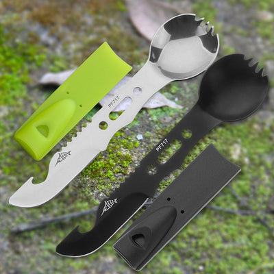 Set de Cubiertos Camping con Silbato - Herramienta Multiusos para Aventuras - Image 8