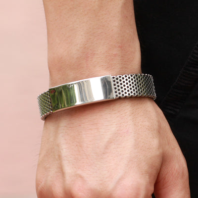 Pulsera de Cuero y Titanio para Hombre - Image 4