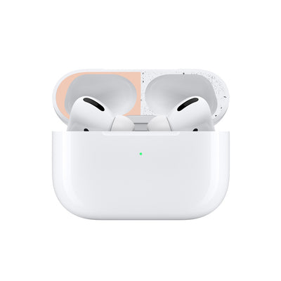 Black metal sticker headphone film, designed to protect the inside of an earbud charging case from dust and fingerprints. - Image 4