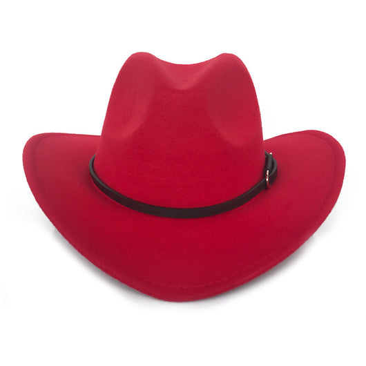 Sombrero Vaquero Vintage de Lana para Otoño e Invierno - Image 2