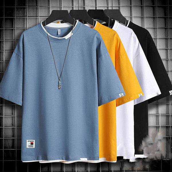 Camiseta Suelta Estilo Hong Kong para Hombre