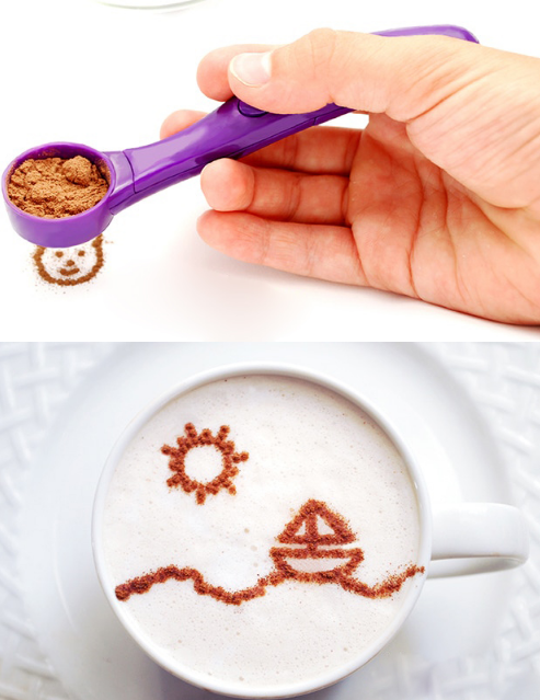 Cucharas Decoradoras Mágicas con 16 Diseños para Café, Postres y Alimentos - Image 6