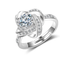 925 Sterling Plateado Necklace For Women Forever Heart AAA Zircon Mosaic Necklaces & Pendants Gift Ring