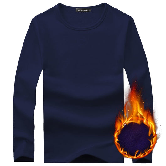Camiseta Térmica Manga Larga Hombre Invierno - Terciopelo Suave Ajuste Slim Tallas Grandes - Image 6