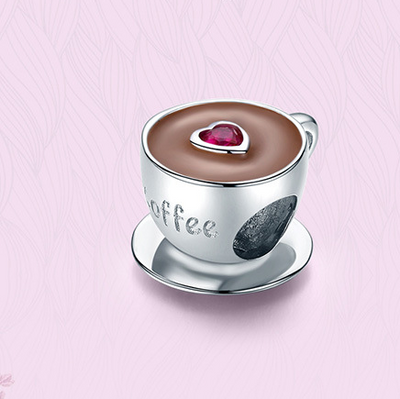 Taza de Café S925 con Detalles de Perlas - Image 4