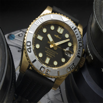 Reloj de Buceo Vintage Bronce Ghost – Sumergible Profesional - Image 4