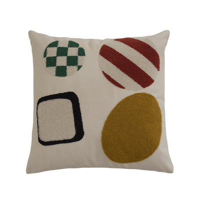 Funda de Almohada Lienzo Lavado con Diseño Geométrico Nórdico - Image 5
