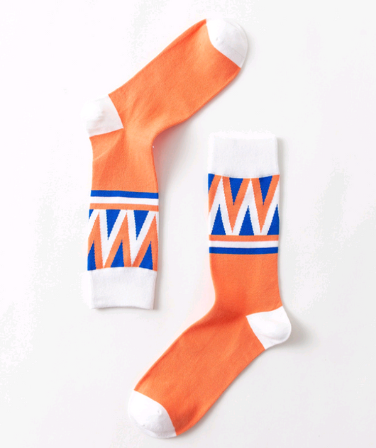 Calcetines de Algodón con Diseño Geométrico - Estilo y Personalidad - Image 9