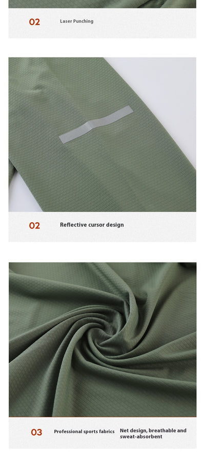 Camiseta Deportiva de Manga Larga Elástica Secado Rápido para Hombre - Image 20