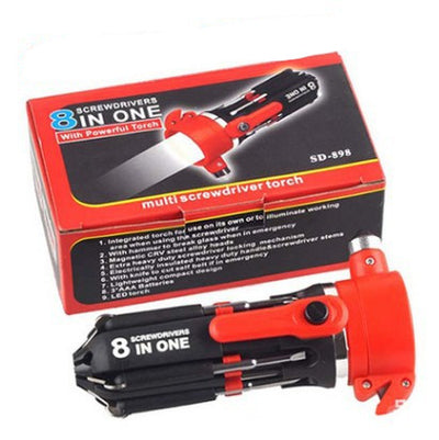 Destornillador 8 en 1 con Linterna LED para Auto y Exterior - Image 12