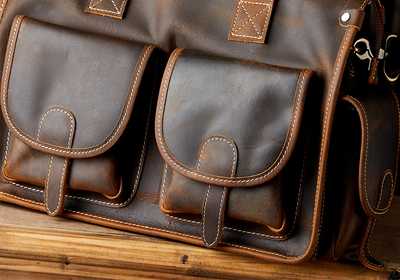 Bolso de Cuero para Hombre Estilo Cartero con Personalidad - Image 12