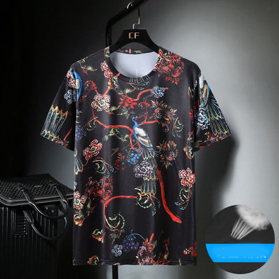Camiseta Masculina Ice Silk Transpirable de Manga Corta - Image 7