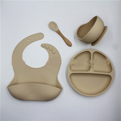 Juego Completo de Babero, Plato y Cucharas de Silicona para Bebé - Image 5
