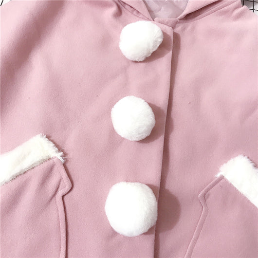 Abrigo Sudadera con Capucha de Orejas Kawaii - Image 4