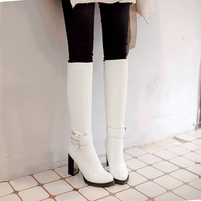 Botas Mujer con Tacón Grueso y Hebilla - Image 5