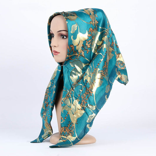 Pañuelo de Seda Estampado Jacquard para Mujer - Cobertura Elegante - Image 23
