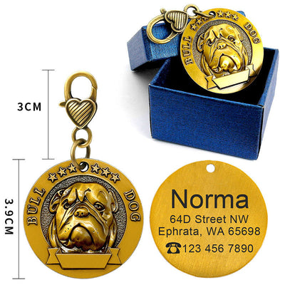 Placa de Identificación para Perros Grabada en Metal - Antiloss - Image 32