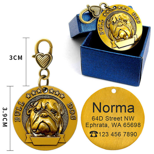 Placa de Identificación para Perros Grabada en Metal - Antiloss - Image 32