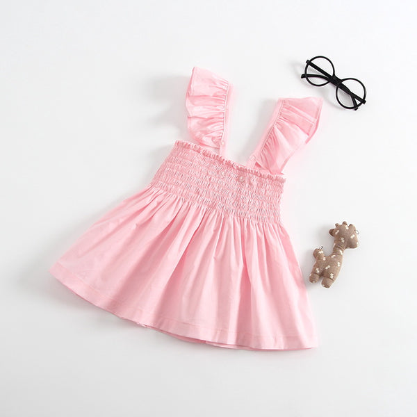 Vestido con Mangas Volantes y Lazo