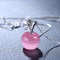 Pingente popular de prata esterlina com pedra da lua rosa