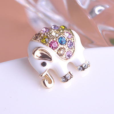Broche Elefante con Cristales de Colores - Image 3