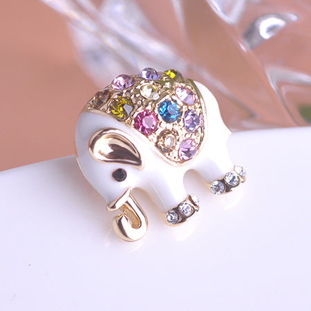 Broche Elefante con Cristales de Colores - Image 3