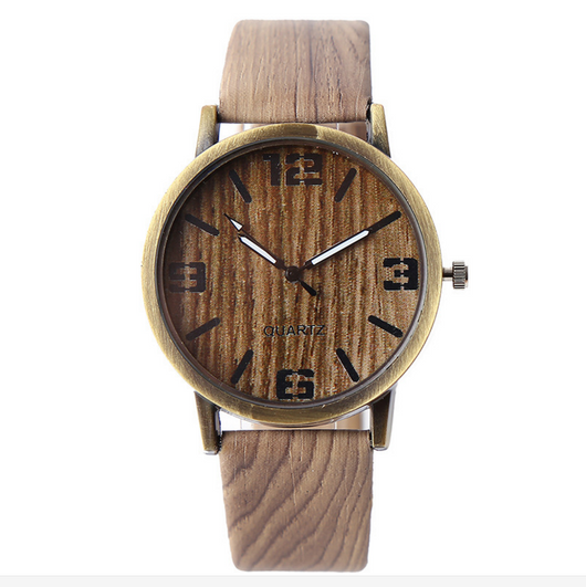 Reloj de Pulsera con Diseño de Veta de Madera - Image 6