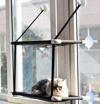 Hamaca Colgante para Gatos con Ventosas - Cama Nido Doble Capa