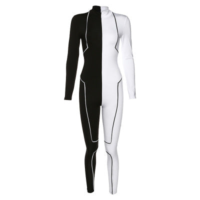 Jumpsuit Deportivo con Costuras Bicolor - Image 34