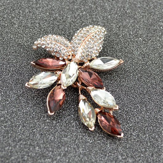 Broche de Cristal Austriaco Brillante con Diamantes Completos - Image 3