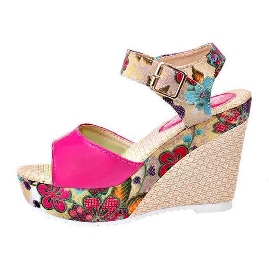 Sandalias de Tacón Alto con Flores para Mujer - Image 34