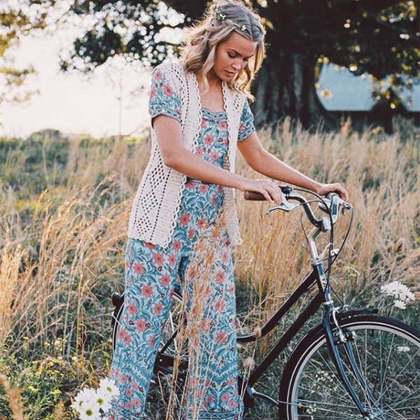 Jumpsuit de Verano con Mangas Cortas