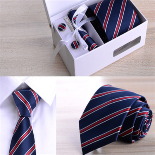 Corbata Rayada 8cm en Caja de Regalo Premium - Image 21