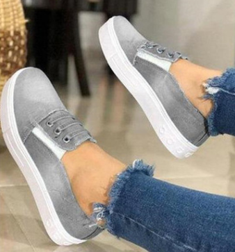Zapatillas de Lona Denim Trendy para Mujer - Talla 43 - Image 6