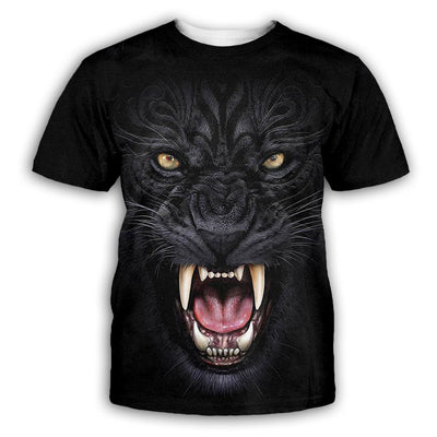 Camiseta con Estampado Animal 3D