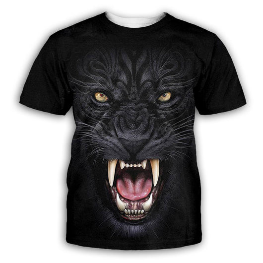 Camiseta con Estampado Animal 3D