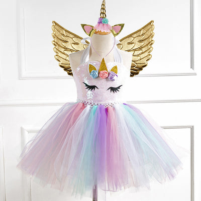 Vestido Infantil de Lentejuelas y Malla Hecho a Mano - Image 13
