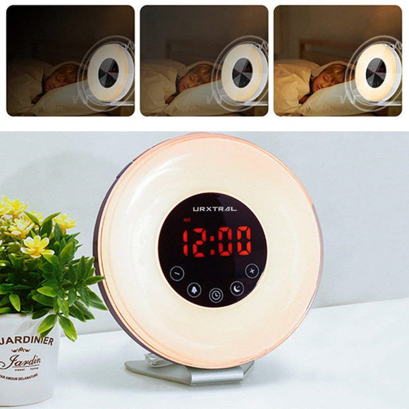 Lámpara Despertador con Simulador de Amanecer y Atardecer