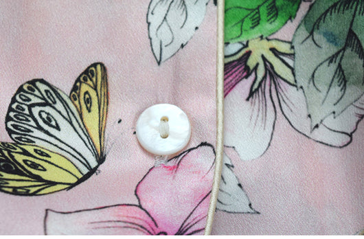 Pijama de Seda Estampado Talla Grande - Ropa de Casa Europea - Image 6