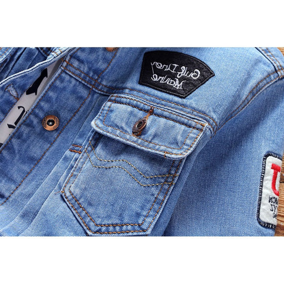 Chaqueta Vaquera Japonesa Estilo Trendy para Hombre